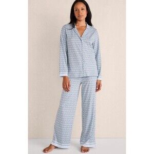 Haven Well Within Pajama Set Women's LARGE Organic 100% Cotton Jersey IKAT